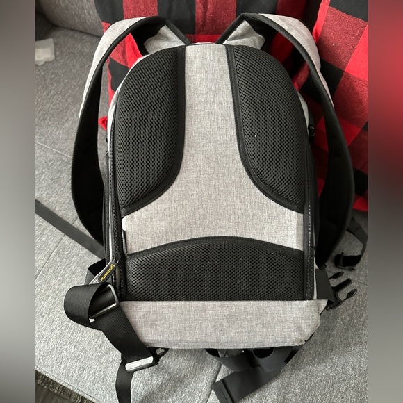 Light Gray Camera Backpack with Padded Interior main image 13